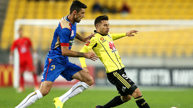 Kosta Barbarouses was a standout as Wellington Phoenix downed Newcastle Jets 2-0 at Westpac Stadium.
