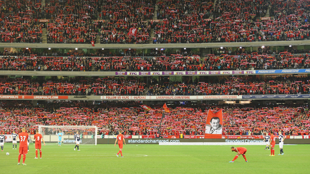 Liverpool took on Melbourne Victory in front of more than 95,000 fans at the MCG.