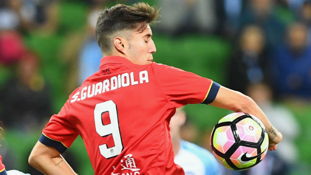 Adelaide United striker Sergi Guardiola opened his Hyundai A-League goal account in Round 4.