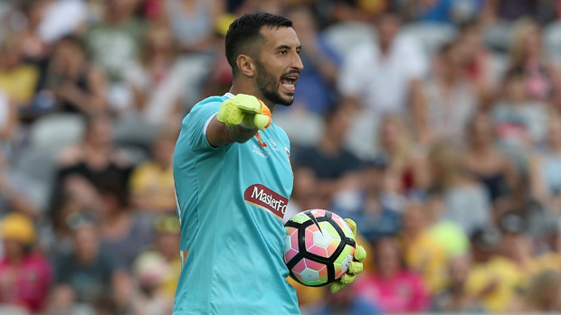 Goalkeeper Paul Izzo was named Central Coast Mariners' player of the season on Friday night.