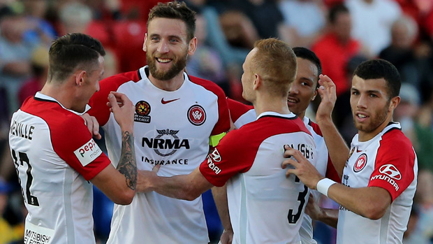 Robbie Cornthwaite netted a brace in the Wanderers' 3-0 win over the Jets.