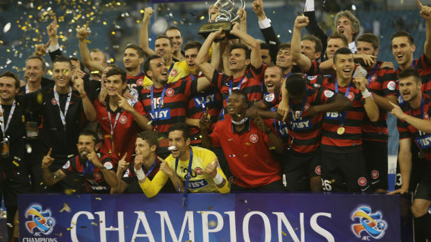 Western Sydney Wanderers celebrate winning the 2014 Asian Champions League title.