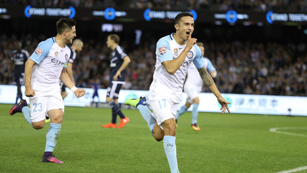 Tim Cahill silenced the Victory crowd with his stunning first-half strike.
