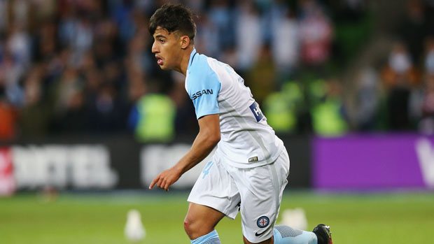 Melbourne City youngster Daniel Arzani in action against Perth Glory in Round 3.